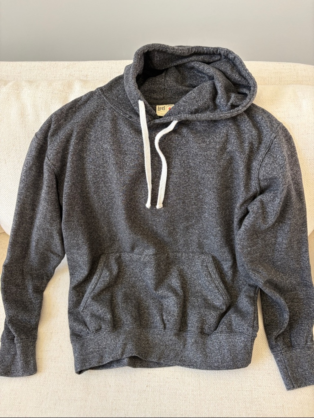 Heritage Men's Dark Gray Hooded Pullover Sweatshirt